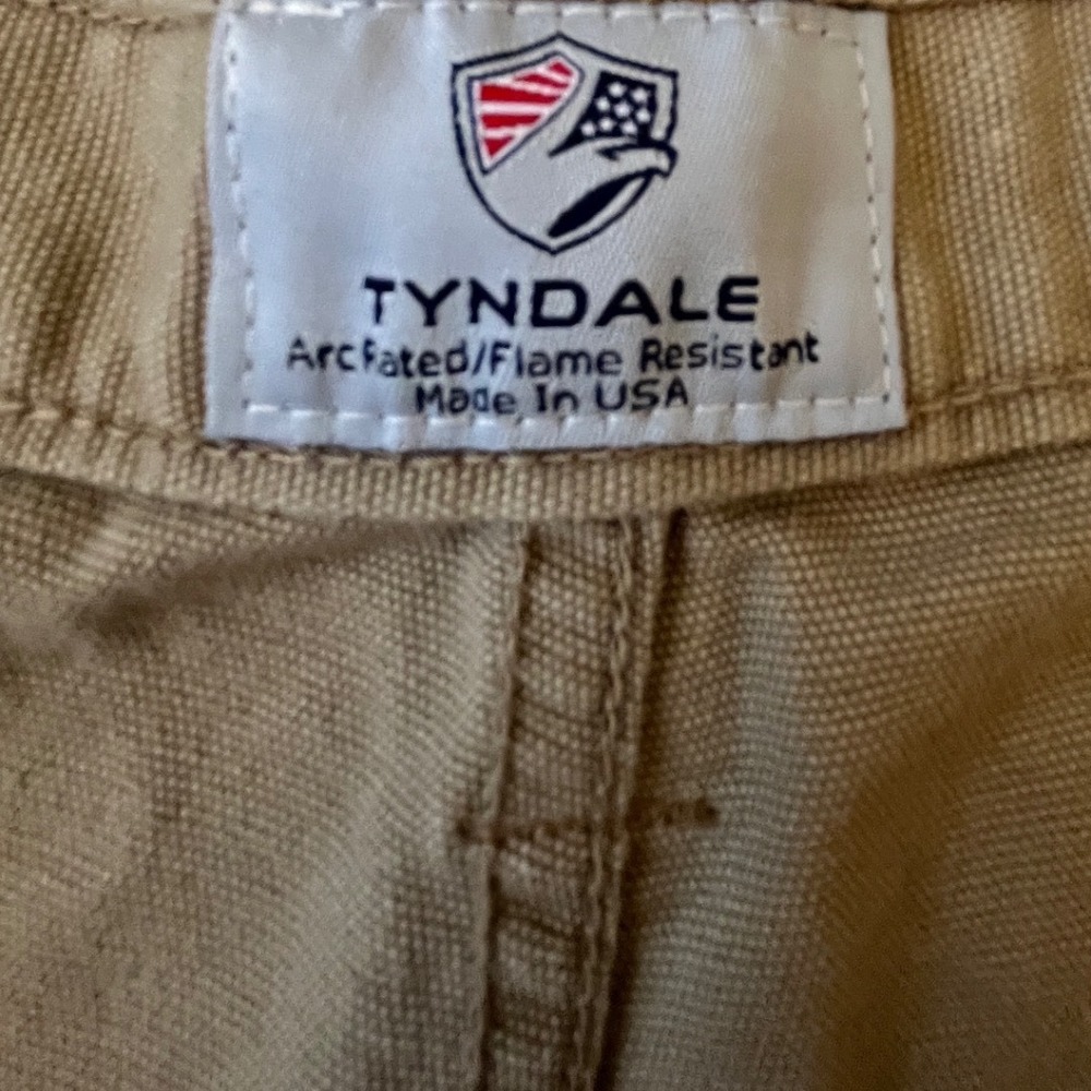 Tyndale FR Cargo Pants Men 40x32 Tan Khaki Flame Resistant NFPA 2112 CAT 2 K215T - Picture 7 of 8
